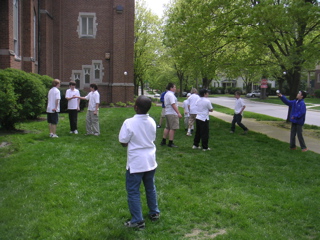 Playing outside